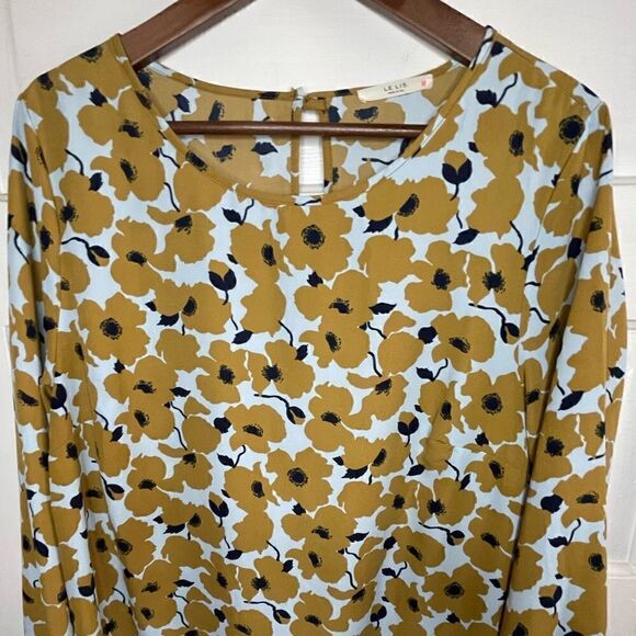 Le Lis Floral Print Silky Slip Dress - Picture 5 of 11